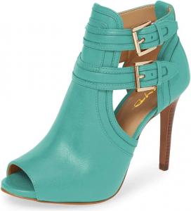 Женские сандалии-ботильоны XYD с открытым носком, двойной пряжкой, шпилькой, стильными вырезами для мероприятий и вечеринок, Turquoise