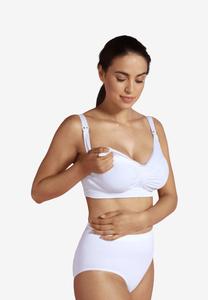 Бюстье MATERNITY & NURSING BRA WITH PADDED CARRI-GEL SUPPORT Carriwell, белый
