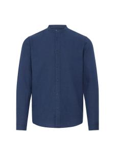 BLEND Рубашка на пуговицах 'BHLines' синего цвета Regular fit