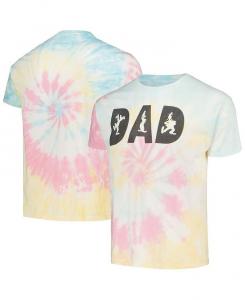 Мужские и женские модели Mickey & Футболка с рисунком Friends Goofy Dad Mad Engine, синий