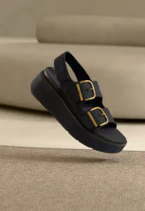 Сандалии gen max на платформе с пряжкой и ремешком на пятке Fitflop, Dark Denim