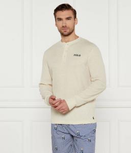 Лонгслив Polo Ralph Lauren с тремя пуговицами, бежевый