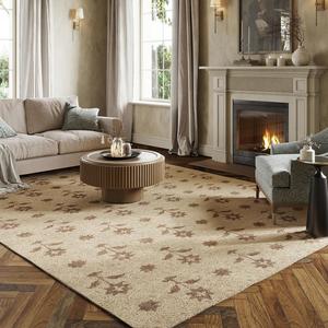 Nuloom Ella Floral & Paisley шерстяной ковер 290 x 412 см для гостиной спальни столовой, Sand