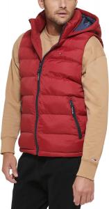 Мужской стеганый жилет с капюшоном Tommy Hilfiger, Red