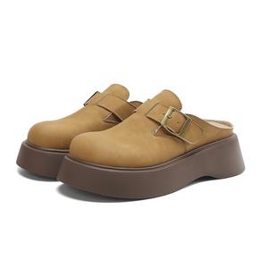 D Fuse Scandinavia устойчивые к запахам устойчивые к истиранию противоскользящие тапочки с закрытым носком для женщин D:FUSE SCANDINAVIA, camel