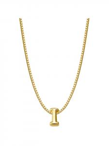 Glanzstücke München Колье с буквой I из стерлингового серебра в оправе из желтого золота