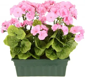 Мой домашний искусственный цветок "Герань", в коробке My home 30х36х18 см, розовый