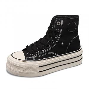 JINDUN Высокие женские кроссовки, черные