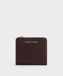 Маленький кошелек на молнии сверху Charles & Keith, цвет Plum