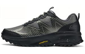 Skechers Низкие уличные кроссовки мужские оливковый черный, цвет Olive Black