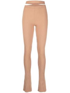 ANDREĀDAMO легинсы с вырезами, нейтральный цвет