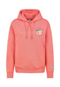 Толстовка MIT SPREAD YOUR LOVE SCHRIFTZUG - Hoodie Sublevel, коралловый