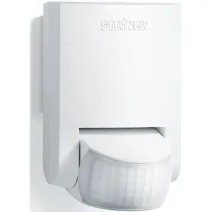 Датчик движения IS 130-2 130°, дальность 12 м, настенный монтаж, для наружного и внутреннего использования Steinel, белый