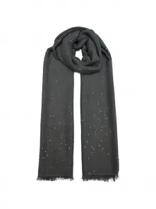 Шарф, украшенный пайетками Brunello Cucinelli, серый