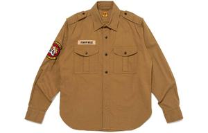 Хлопковая рубашка HUMAN MADE, Light Umber