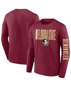 Мужская футболка с длинным рукавом Garnet Florida State Seminoles Big Tall Vision Fanatics