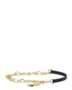 Ремень Catch by Lanvin из кожи и металлической цепочки Lanvin, желтый