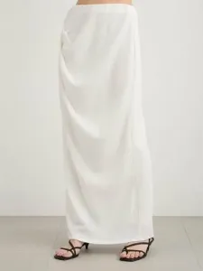 Блюзовая юбка с легкой драпировкой Miesrohe, цвет Wht[001]