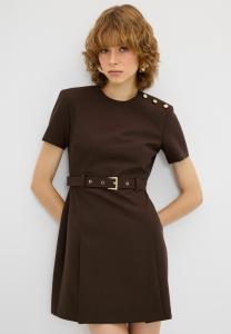 Повседневное платье BUTTON DETAIL adL, коричневый