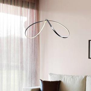 Подвесной светильник Näve Loop Line by Näve, металл - серебро - -пламя - -пламя