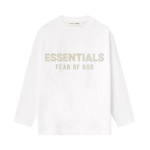 Футболка Fear of God Essentials Kids Classic Long-Sleeve T-Shirt, Cloud White