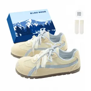 Fawn Miri Женские устойчивые к истиранию дышащие низкие скейтбордские кроссовки желтого цвета эксклюзивная коробка с носками, цвет Yellow-Exclusive Shoe Box-Includes Socks