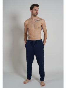 Bugatti Длинные брюки однотонного темно-синего цвета