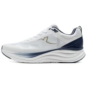 XTEP Кроссовки для бега Cloud Walk 1.0 Coverage, износостойкие, нескользящие, низкие, повседневные, мужские, цвет белый, синий