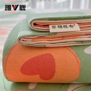 Yalu Простыня из чистого хлопка 200х230 см, цветочный принт, влагоотводящая, дышащая