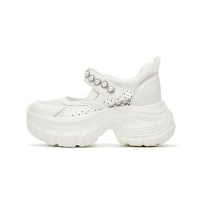 DAPHNE Дышащие женские кэжуал кеды низкие белые, цвет White