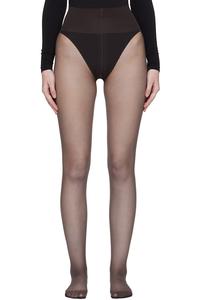 Wolford Коричневые индивидуальные колготки с 10 задними швами
