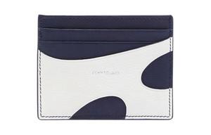 Ferragamo Кожаный картхолдер мужской бело-голубой