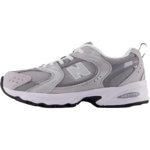 New Balance NB 530 устойчивые к истиранию низкие детские повседневные кроссовки gray white для детей 3-7 лет