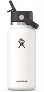 Вакуумная бутылка для воды Hydro Flask с широким горлышком, белый