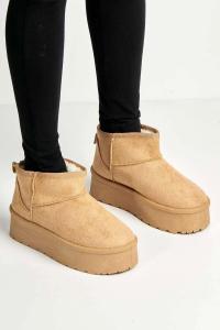 Ботильоны Miss Diva Dahl подкладкой из искусственного меха, телесный