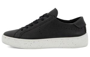 Street Tray Стильные женские кроссовки для скейтбординга с низким верхом, черные Ecco