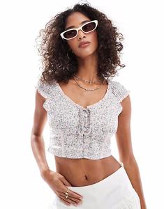 Топ Cotton On Kara с короткими рукавами нежно-розового цвета Cotton:On