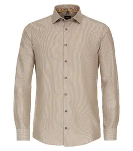 Деловая рубашка VENTI "Деловая рубашка VENTI однотонная", бежевый