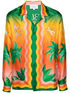 Рубашка Tennis Club En Fleur CASABLANCA, зеленый