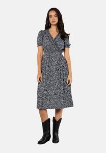 Платье Apricot FLORAL DITSY WRAP MIDI, Navy/Dark Blue