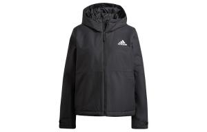 Стеганая куртка женская черная Adidas