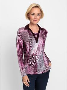 Рубашка с длинными рукавами с принтом бордового и серого цветов WITT WEIDEN