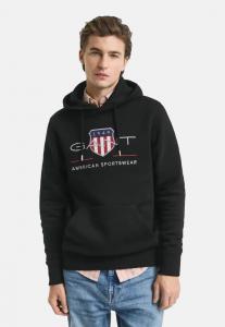 Худи GANT Hoodie, Schwarz/Black