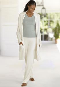 Кардиган LASCANA LONG, Creme/Beige