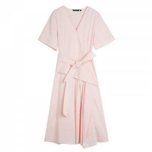 ELLE Женское платье с коротким рукавом pink