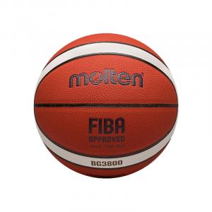 Molten Баскетбольный мяч PU Brown White размер 5 для тренировок и соревнований unisex