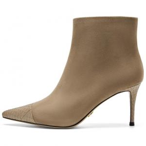 NINE WEST Женские ботинки на каблуке 7,5 см цвета хаки абрикос, цвет Khaki Apricot