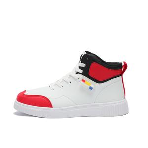 Нескользящие и износостойкие высокие кроссовки для скейтбординга, увеличивающие рост, унисекс Singing, White Black Red