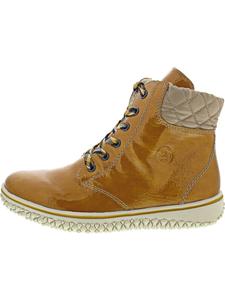 Rieker Желтые ботинки на шнуровке
