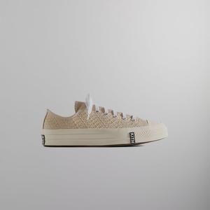 Кроссовки Kith for Converse Chuck Taylor All Star 1970 Ox, цвет Egret/White/Black Wave